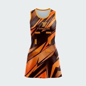 Uniforme de netball unisexe grande taille à impression numérique antibactérienne, short personnalisé avec nom d'équipe, séchage rapide, 100% polyester, respectueux de l'environnement - Product Image 6