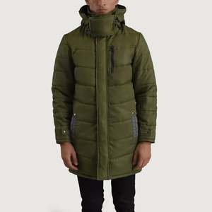 Moore Green Casual Style Hooded <b>Parka</b> with Waterproof Feature - Product Image 4