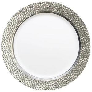 Placa de cargador de metal reutilizable de calidad superior de MOQ bajo Gran venta para hoteles y restaurantes Plato de camarero Plato para servir - Product Image 3