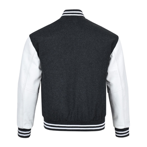 Chaqueta Varsity de Invierno para Hombre con Cuello Alto y Logotipo Personalizado, Ropa Casual Urbana, MOQ Bajo, Lona de Alta Calidad - Product Image 3