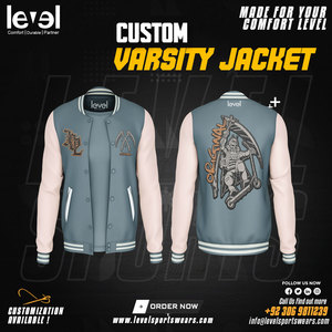 Veste universitaire personnalisée de haute qualité pour hommes, patchs de broderie en chenille en cuir noir véritable, style Letterman à la mode, hiver - Product Image 4