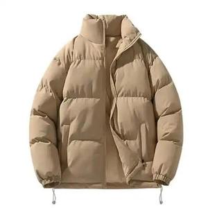 Vestes matelassées pour hommes à la mode 2025, style fermeture éclair, tissu 100% polyester, col montant, veste à bulles surdimensionnée pour l'hiver - Product Image 3
