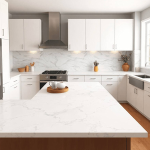 Granite blanc d'Alaska naturel avec une base blanche classique et des veines grises subtiles pour les applications intérieures et extérieures - Product Image 1