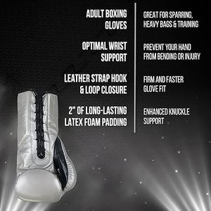 Gants de boxe professionnels CLETO REYES pour hommes et femmes, cuir et crin de cheval, MMA, kickboxing, Muay Thai, à lacets - Product Image 3