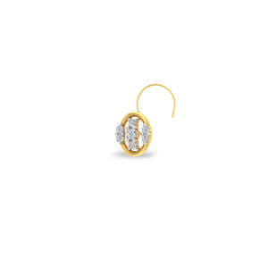 Fiona Diamond <b>Gold</b>-Plated Zircon Lip Face Nosepin Body Jewelry for Wedding Engagement Gift - Product Image 3