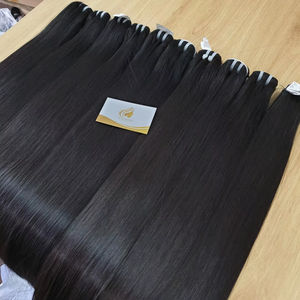 Lot en gros de cheveux vierges vietnamiens de haute qualité 100% naturels, double trame, sans perte ni nœuds, extensions de cheveux humains - Product Image 1