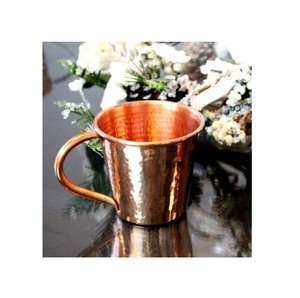 Standard Style Pure Copper Brown Hammered <b>Large</b> <b>Mugs</b> and Pure Brass Modern Handle for Home Bar Hotel Restaurant Use - Product Image 5