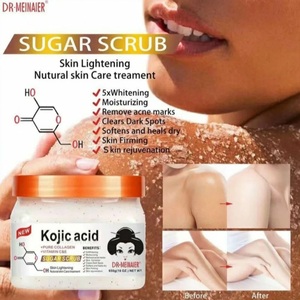 Achetez le gommage au sucre Kojic de Dr Meinaiers en promotion – Gommage corporel naturel éclaircissant et exfoliant pour la peau - Product Image 2