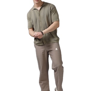 Pantalones Casuales para Hombre, 100% Algodón Canvas, Ecológicos, Ligeros, de Secado Rápido, Transpirables, Lisos, Teñidos, Rectos, de Color Sólido - Product Image 1