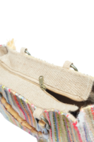 Tas Tote Kanvas Bordir Mewah dengan Pegangan Bambu Tas Desainer untuk Wanita Tas Tote Bertema Unta Berhias Manik-Manik Buatan Tangan dengan Harga Terjangkau