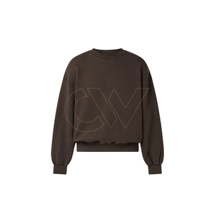 OEM fabricantes en blanco logotipo personalizado Impresión de peso pesado cuello redondo pulóver sudadera Casual Vintage al aire libre mujeres sudaderas - Product Image 5