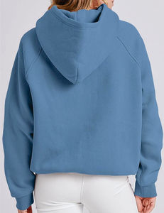 Sweat-shirts et pulls à capuche surdimensionnés pour femmes, imprimés, doublés en polaire, anti-rides, pour l'automne/hiver - Product Image 3