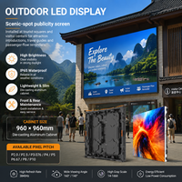 Pantalla LED para Exteriores de Aluminio TOPvision, Ahorro de Energía, Alto Brillo, Bajo Consumo, para Publicidad