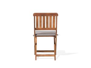 Belle Modern Design Solid Teak Wood <b>Folding</b> <b>Dining</b> Garden <b>Set</b> for Outdoor & Hotel Use Sunproof Cushion with Natural Finish - Product Image 4