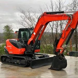 Excavatrice sur chenilles Kubota KX080-4, godet de 0,12 m³, pelle compacte sur chenilles, puissance de creusement élevée, équipement de construction - Product Image 1