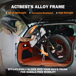 Bicicleta Eléctrica Plegable Act-Best de 20 Pulgadas, Motor de 48V 500W, Llantas Anchas, Cuadro de Aleación de Aluminio, Bicicleta para Desplazamientos Diarios - Product Image 2