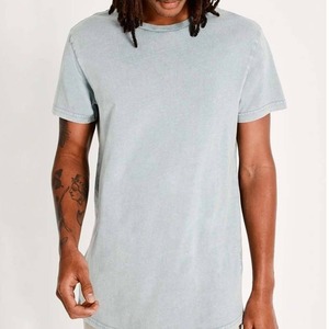 Logotipo personalizado bordado Streetwear Hip Pop hombres camiseta desgastada de gran tamaño de algodón piedra ácido lavado pantalla impresión camisetas - Product Image 4