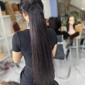 Cheveux Vietnam Usine Meilleure Vente 100% Remy Vierge Chinois Cheveux Raides Queues de Poney Extensions Machine Double Trame Haute Qualité - Product Image 6