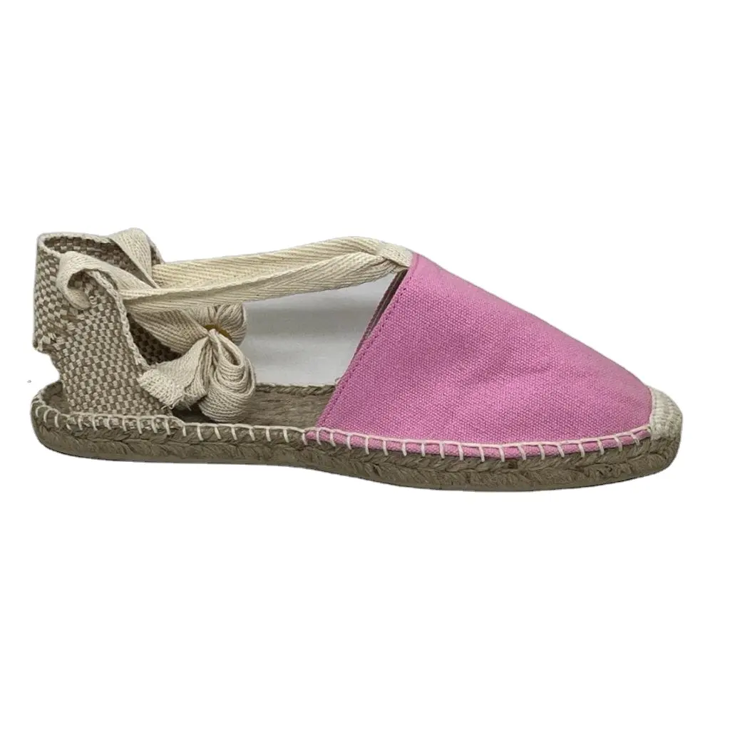 Espadrilles New Model Women Espadrilles Jute Cotton made Rubber Colorful Upper Canvas Women Shoe From Bangladesh Origin Wholesale Supplier