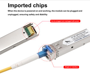 <span class=keywords><strong>1</strong></span>.25G SFP <span class=keywords><strong>Module</strong></span> thu phát với 20km phạm vi 1310nm DDM Tương thích với PoE SNMP QoS chức năng hiệu suất ổn định - Product Image 4