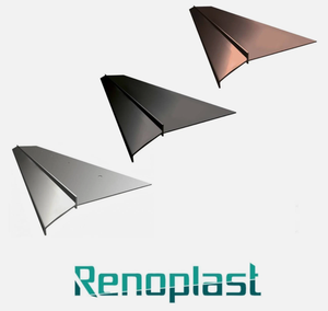 Renoplast ®   Perfil de aluminio para aleros K10, acabados para terrazas y balcones, suelos de resina, sistemas de drenaje - Product Image 1
