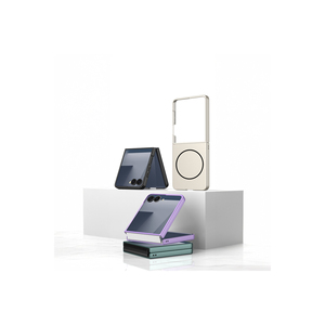 Coque de protection magnétique en silicone avec chargement sans fil M-Safe Silver, modèle A17, pour Samsung Galaxy Z Flip 7 - Product Image 5