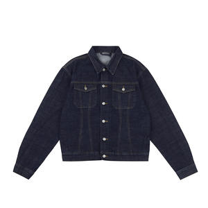 Nueva chaqueta vaquera de algodón para hombre, fábrica informal al por mayor, marca de alta calidad, Otoño, ajustada, moda, Chaquetas vaqueras clásicas para hombre - Product Image 1