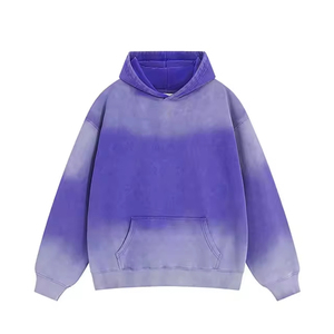 Sweats à capuche pour hommes délavés à l'acide, impression 3D brodée, 100% coton, surdimensionnés, respirants, saison hivernale, vente en gros personnalisée - Product Image 6