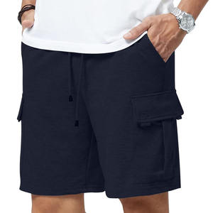 Pantalones cortos deportivos de algodón para gimnasio para hombre, pantalones cortos deportivos de forro polar cómodos para correr para hombre, pantalones cortos de gimnasio de forro polar con logotipo personalizado para sudor - Product Image 1