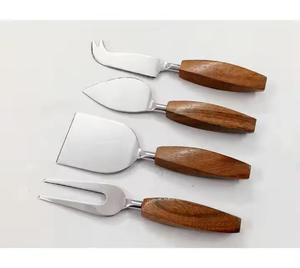 Juego de cuchillos de queso de estilo Vintage personalizado, acero inoxidable con mango de perla de resina, vajilla, cuchillos rebanadores de crema de mantequilla - Product Image 2