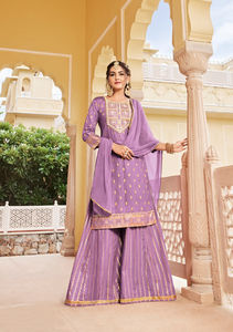 Nina papillon fantastique lourd avec broderie et costume semi-cousu de travail de diamant pour la vente en ligne - Product Image 2