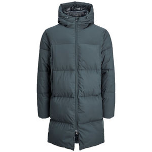 Manteau long en duvet pour hommes avec logo personnalisé Veste d'hiver à capuche matelassée chaude pour femmes Manteau coupe-vent en duvet épais Mode d'hiver OEM - Product Image 1