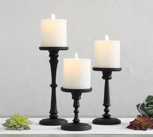 Pillar Candle Holder/gold Pillar Candle Holder/table Centerpiece Candle Holder Set Candle <b>Stand</b> Candle Pillar Gold Candle Holder - Product Image 3