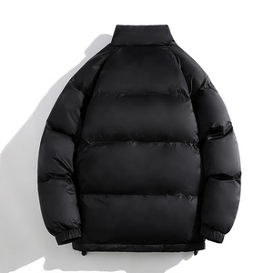 Manteaux d'hiver en duvet pour hommes OEM personnalisés brodés, à bulles chaudes et épaisses Veste matelassée en duvet de haute qualité pour hommes - Product Image 3