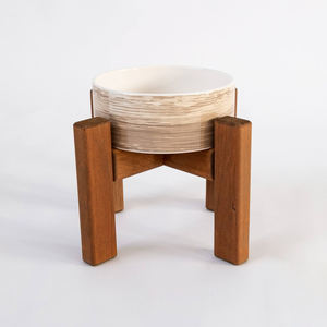 Wholesale handcrafted food feeder wood holder for pet <b>bowls</b> adjustable height <b>wooden</b> <b>dog</b> and cat <b>bowl</b> <b>stand</b> - Product Image 3