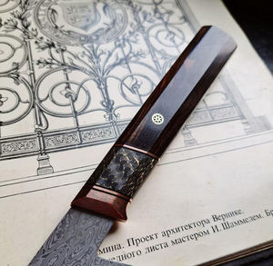 Couteau de chef en acier inoxydable fait main de qualité supérieure, autre manche, lame tranchante comme un rasoir, cuisine de luxe, chasse en plein air, personnalisable OEM - Product Image 4