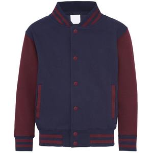 Veste de baseball en cuir style rue pour hommes personnalisée laine de qualité chenille col montant brodé lettre universitaire pour l'hiver - Product Image 6
