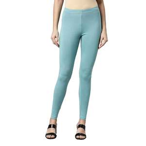 Leggings extensibles pour femmes 2022 Nude Feeling Pantalon de yoga taille haute pour femmes Leggings taille haute en coton extensible doux - Product Image 1