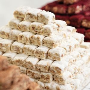 Best Seller Hazelnut Cube Turkish Delight – White Chocolate Coated, Premium Lokum, <b>Box</b> Packaging, Made in Turkey, Sweet <b>Treat</b> - Product Image 3