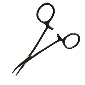 Venta al por mayor Mosquito Hemostat Bloqueo Fórceps 5 pulgadas curvado completo dentado mandíbulas de acero inoxidable fórceps médicos - Product Image 4