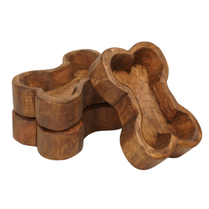 Cuenco de masa de madera de acacia, cuenco para servir en forma de hueso, candelabro, decoraciones para utensilios de cocina para el hogar, venta al por mayor de Vietnam - Product Image 1