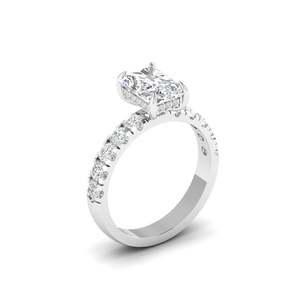 Anillo de compromiso con diamante de corte radiante de 2.00 quilates, color F, claridad VS, diamante cultivado en laboratorio en oro de 14 quilates, para ocasiones especiales y fiestas. - Product Image 6