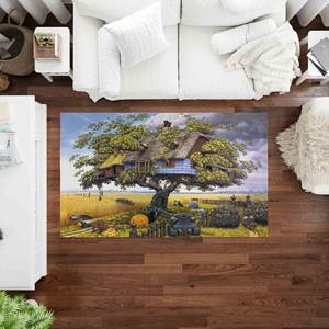 Alfombra con Diseño de Árbol Fantástico: Decoración Surrealista para el Hogar, Alfombra de Pasillo, Alfombra Suave No Tejida - Product Image 2