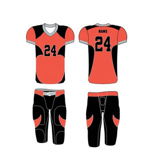 Conjunto de camiseta de uniforme de fútbol americano personalizado de talla grande ropa deportiva de manga corta transpirable - Product Image 1