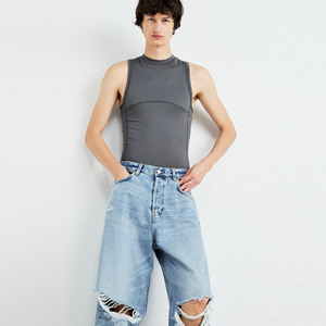 กางเกงยีนส์ผ้ายืดเข้ารูปแบบบางสำหรับผู้ชายยอดนิยมสุดคลาสสิกกางเกงยีนส์สีน้ำเงินเข้มสำหรับสวมใส่ในชีวิตประจำวัน - Product Image 2