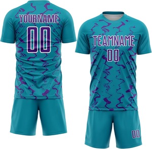 Ensembles de maillots de football à séchage rapide sublimation personnalisée de qualité supérieure OEM vente en gros uniformes de vêtements d'entraînement sportif avec nom d'équipe - Product Image 2