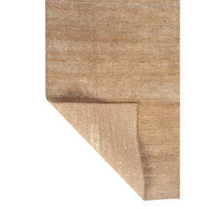 พรมขนสัตว์ผสมไหมถักมือสีเบจน้ำตาล Entropy รูปทรงสี่เหลี่ยมผืนผ้า สีพื้น สำหรับบ้าน รถยนต์ ห้องนั่งเล่น ห้องโถง ทางเดิน - Product Image 5