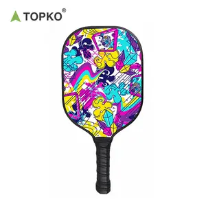 TOPKO High Quality Carbon Fiber Pickleball Pad With Racket Bag Pickleball Paddle Rackets Indoor Outdoor Pickleball Racquet Set