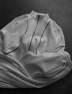 Ensemble jogging et sweat à capuche décontracté d'hiver personnalisé en coton épais doublé polaire pour adultes unisexes - Product Image 5