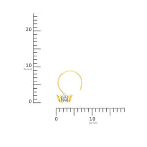 18K Gold Plated Vintage Moissanite <b>Nose</b> <b>Pin</b> for Women Wedding Engagement Gift - Product Image 6